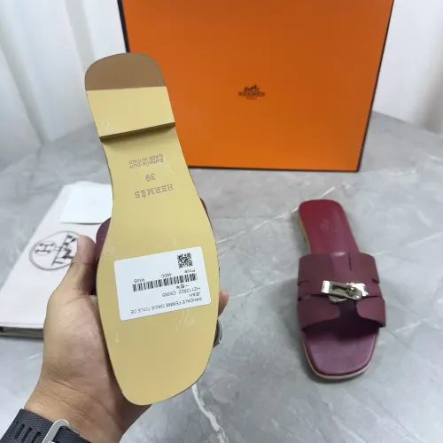 Replica Hermes Slippers For Women #1432991 $85.00 USD for Wholesale