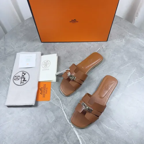 Replica Hermes Slippers For Women #1432995 $85.00 USD for Wholesale