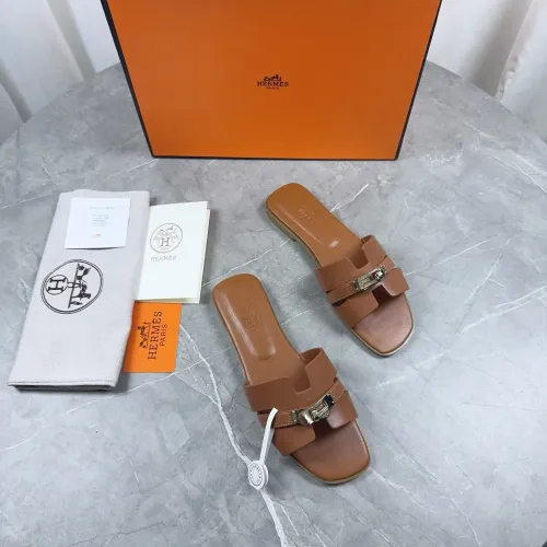 Replica Hermes Slippers For Women #1432995 $85.00 USD for Wholesale