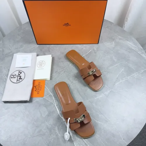 Replica Hermes Slippers For Women #1432995 $85.00 USD for Wholesale