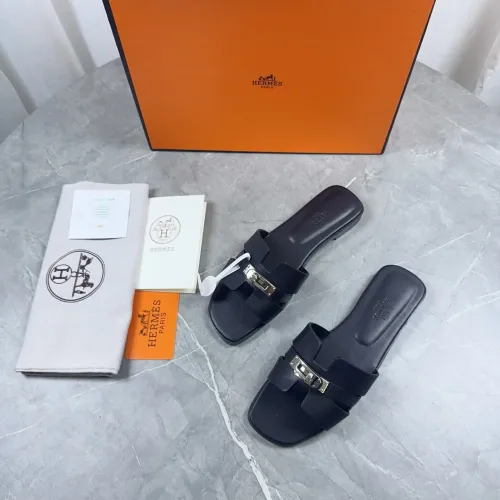 Replica Hermes Slippers For Women #1432997 $85.00 USD for Wholesale