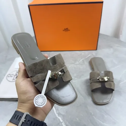 Hermes Slippers For Women #1433001 $85.00 USD, Wholesale Replica Hermes Slippers