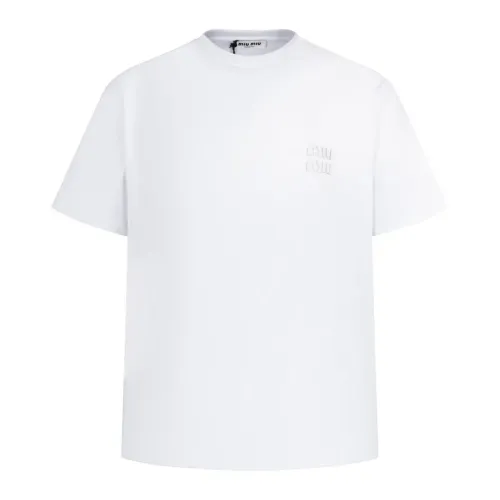 MIU MIU T-Shirts Short Sleeved For Unisex #1433002 $52.00 USD, Wholesale Replica MIU MIU T-Shirts