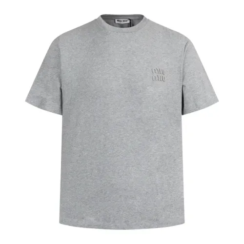 MIU MIU T-Shirts Short Sleeved For Unisex #1433003 $52.00 USD, Wholesale Replica MIU MIU T-Shirts