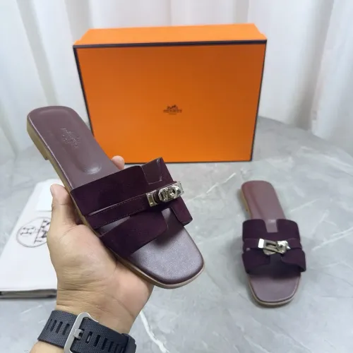 Hermes Slippers For Women #1433004 $85.00 USD, Wholesale Replica Hermes Slippers