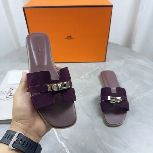 Replica Hermes Slippers For Women #1433004 $85.00 USD for Wholesale