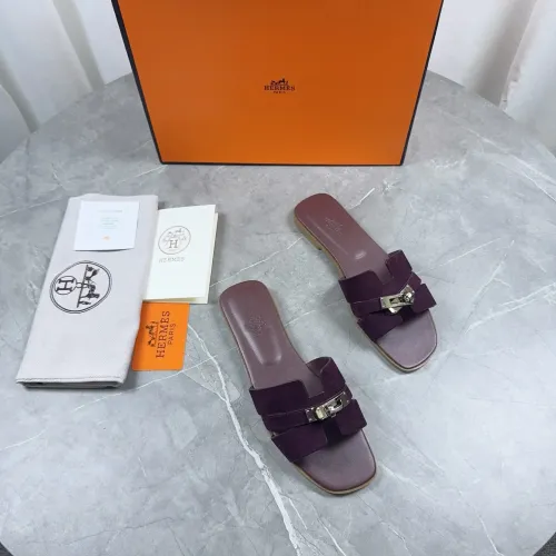Replica Hermes Slippers For Women #1433004 $85.00 USD for Wholesale