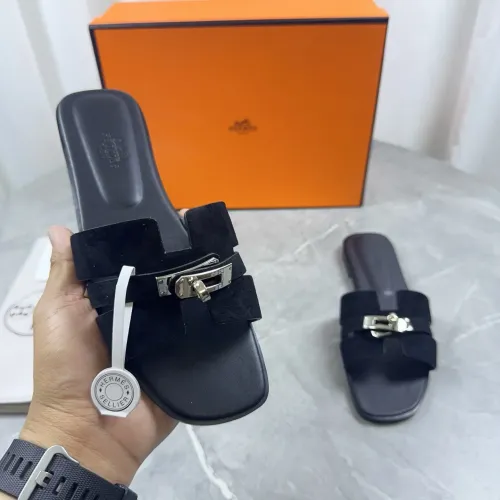 Hermes Slippers For Women #1433005 $85.00 USD, Wholesale Replica Hermes Slippers