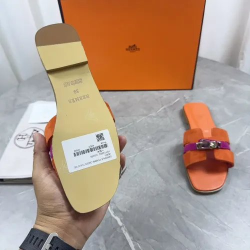 Replica Hermes Slippers For Women #1433008 $85.00 USD for Wholesale