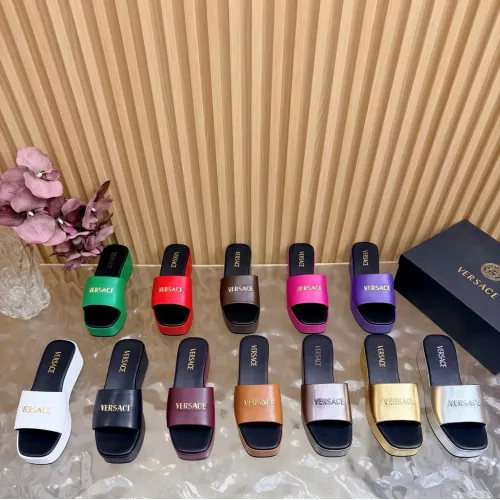 Replica Versace Slippers For Women #1433105 $105.00 USD for Wholesale