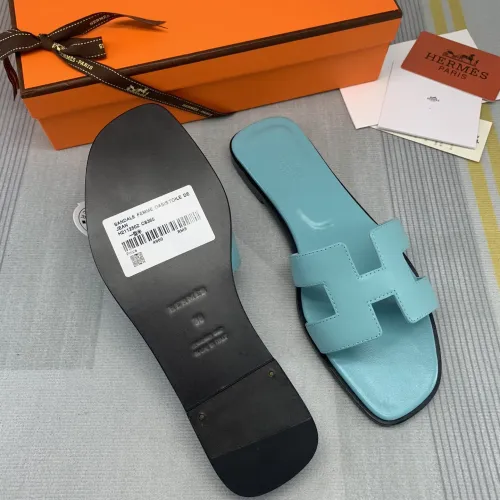 Replica Hermes Slippers For Women #1433201 $92.00 USD for Wholesale