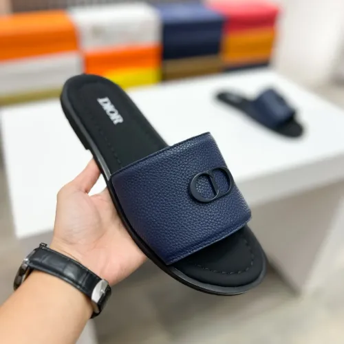 Replica Christian Dior Slippers For Men #1433210 $60.00 USD for Wholesale