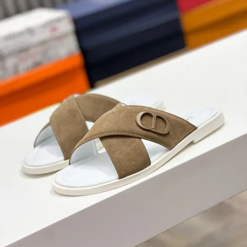 Christian Dior Slippers For Men #1433212 $60.00 USD, Wholesale Replica Christian Dior Slippers