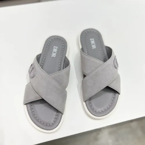 Replica Christian Dior Slippers For Men #1433213 $60.00 USD for Wholesale