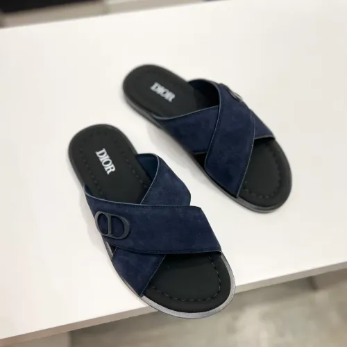 Replica Christian Dior Slippers For Men #1433214 $60.00 USD for Wholesale