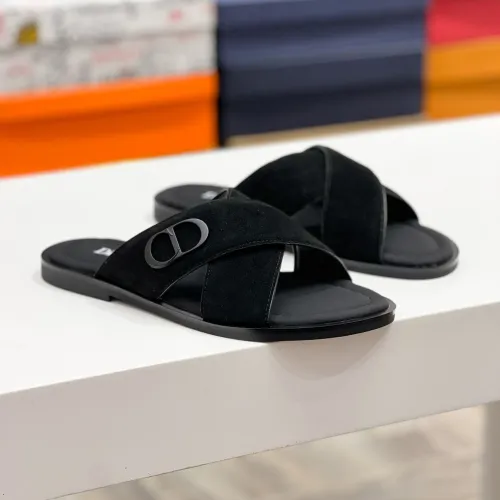 Replica Christian Dior Slippers For Men #1433215 $60.00 USD for Wholesale