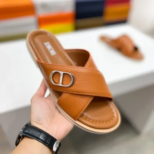 Replica Christian Dior Slippers For Men #1433216 $60.00 USD for Wholesale