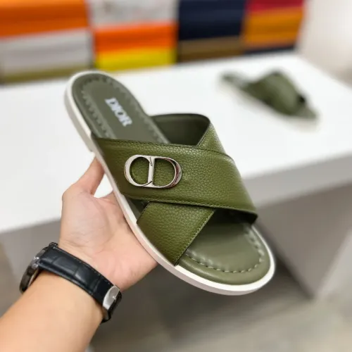 Replica Christian Dior Slippers For Men #1433217 $60.00 USD for Wholesale