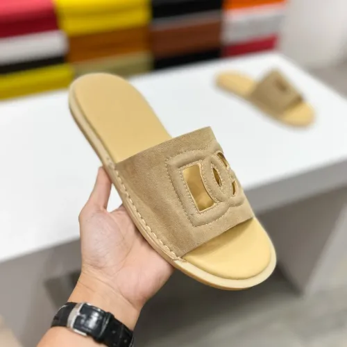 Replica Dolce & Gabbana D&G Slippers For Men #1433237 $64.00 USD for Wholesale