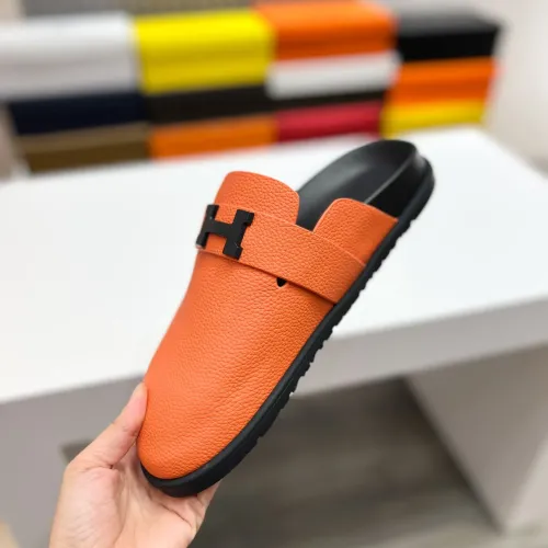 Replica Hermes Slippers For Men #1433261 $72.00 USD for Wholesale