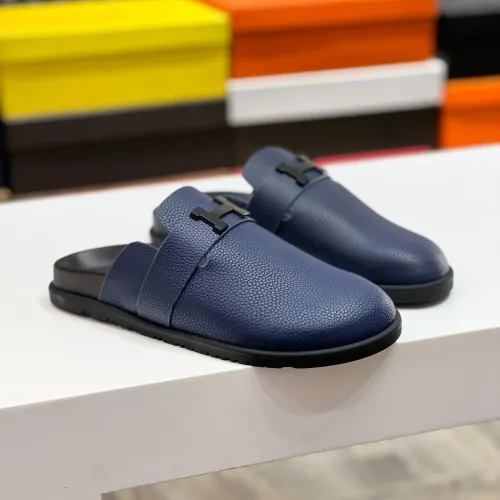 Replica Hermes Slippers For Men #1433263 $72.00 USD for Wholesale