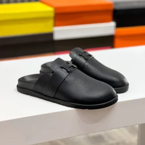 Replica Hermes Slippers For Men #1433264 $72.00 USD for Wholesale