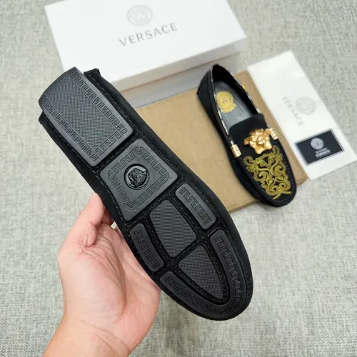 Replica Versace Leather Shoes For Men #1433298 $85.00 USD for Wholesale