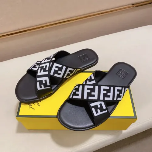 Fendi Slippers For Men #1433317 $45.00 USD, Wholesale Replica Fendi Slippers