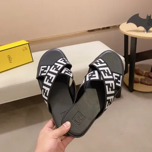 Replica Fendi Slippers For Men #1433317 $45.00 USD for Wholesale