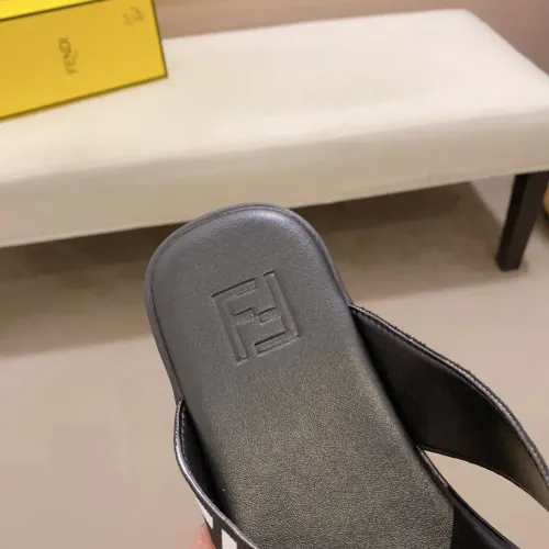 Replica Fendi Slippers For Men #1433317 $45.00 USD for Wholesale