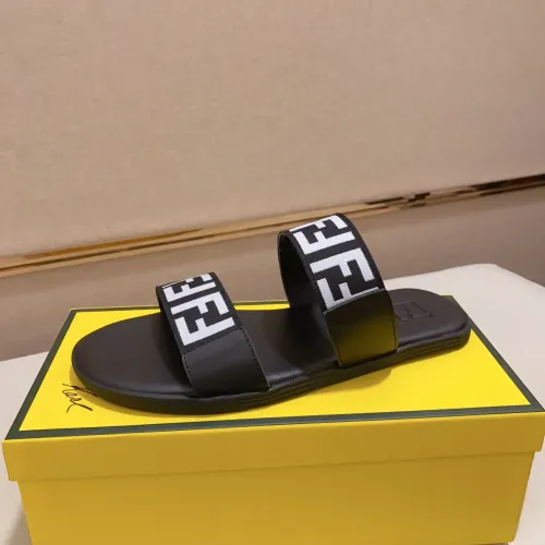 Replica Fendi Slippers For Men #1433320 $45.00 USD for Wholesale