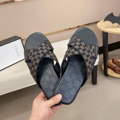 Replica Gucci Slippers For Men #1433349 $48.00 USD for Wholesale