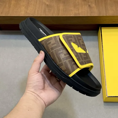 Replica Fendi Slippers For Men #1433354 $60.00 USD for Wholesale
