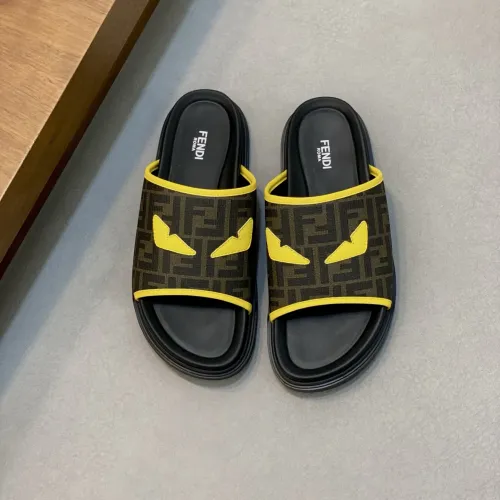 Replica Fendi Slippers For Men #1433357 $60.00 USD for Wholesale