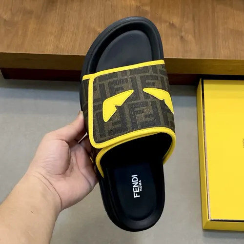 Replica Fendi Slippers For Men #1433358 $60.00 USD for Wholesale