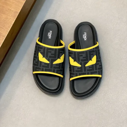 Replica Fendi Slippers For Men #1433360 $60.00 USD for Wholesale