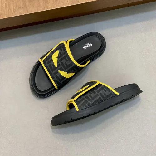 Replica Fendi Slippers For Men #1433361 $60.00 USD for Wholesale