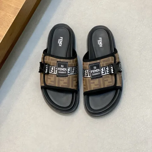 Replica Fendi Slippers For Men #1433363 $60.00 USD for Wholesale