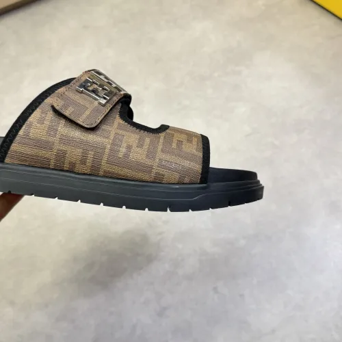 Replica Fendi Slippers For Men #1433366 $60.00 USD for Wholesale