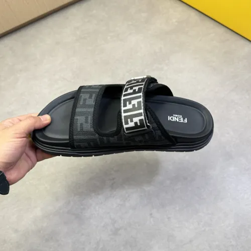 Replica Fendi Slippers For Men #1433368 $60.00 USD for Wholesale