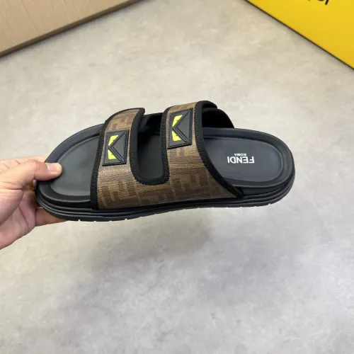 Replica Fendi Slippers For Men #1433372 $60.00 USD for Wholesale