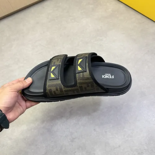 Replica Fendi Slippers For Men #1433373 $60.00 USD for Wholesale