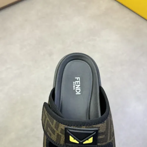 Replica Fendi Slippers For Men #1433373 $60.00 USD for Wholesale