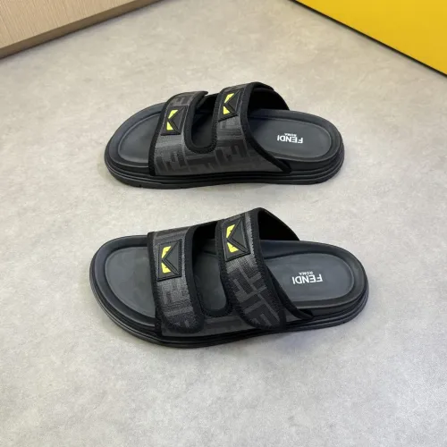 Replica Fendi Slippers For Men #1433374 $60.00 USD for Wholesale