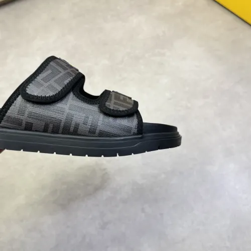 Replica Fendi Slippers For Men #1433374 $60.00 USD for Wholesale
