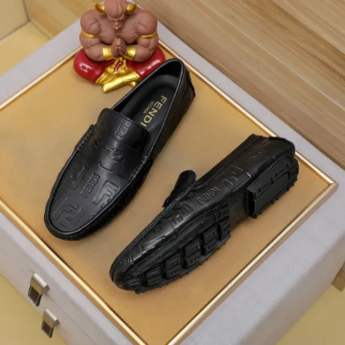 Replica Fendi Leather Shoes For Men #1433466 $76.00 USD for Wholesale