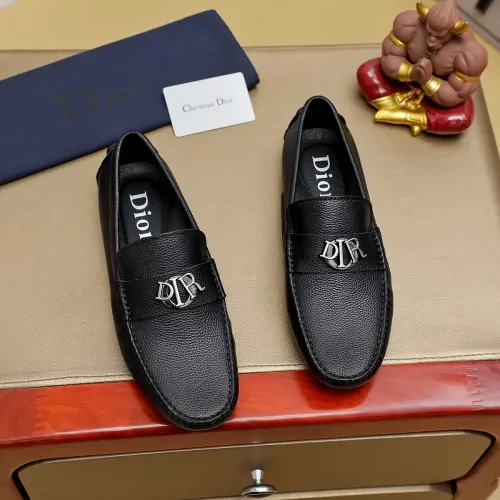 Christian Dior Leather Shoes For Men #1433467 $76.00 USD, Wholesale Replica Christian Dior Leather Shoes