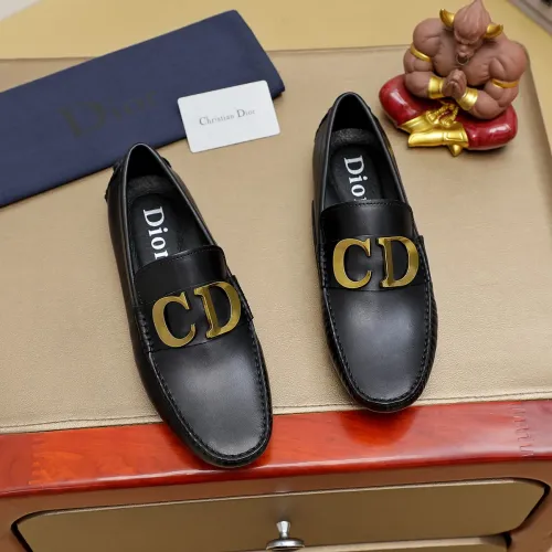 Christian Dior Leather Shoes For Men #1433468 $76.00 USD, Wholesale Replica Christian Dior Leather Shoes