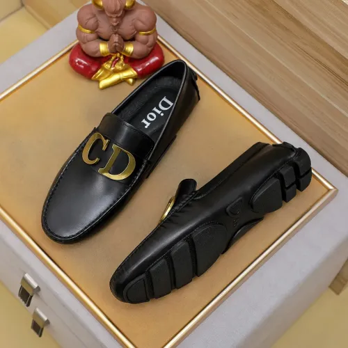 Replica Christian Dior Leather Shoes For Men #1433468 $76.00 USD for Wholesale