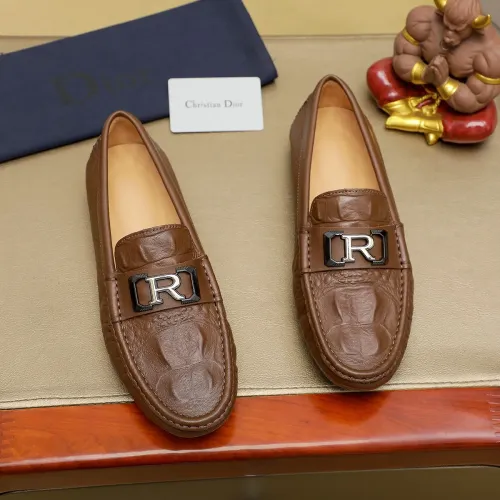Christian Dior Leather Shoes For Men #1433472 $76.00 USD, Wholesale Replica Christian Dior Leather Shoes